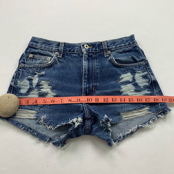 EXPRESS Waist 29-30 Medium Hand-Distressed 52RE - Picture 5 of 10